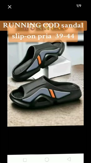 RUNNING COD Sandal slip-on pria 39-44 sandal EVA kasual sandal karet pria terbaru, sandal olahraga luar ruangan modis Hitam https://vt.tokopedia.com/t/ZS9ehD6umVkN3-ftFbv/