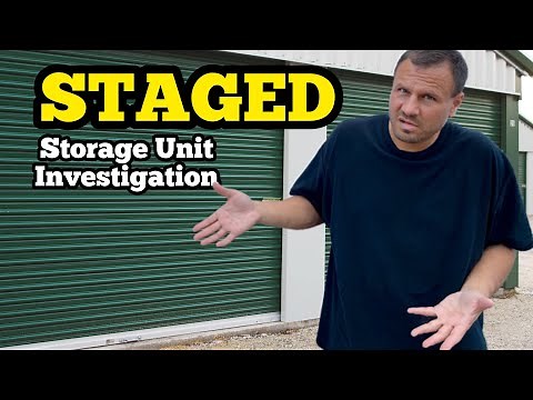 STAGED STORAGE UNIT INVESTIGATION / I Bought An Abandoned Storage Unit