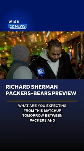 12 News' Derrick Rose spoke with former Seattle Seahawks CB and Amazon Prime Video analyst Richard Sherman at today's "Packers Everywhere" pep rally in Chicago about Saturday's Wild Card matchup between the Packers and Bears. | WISN 12 NEWS