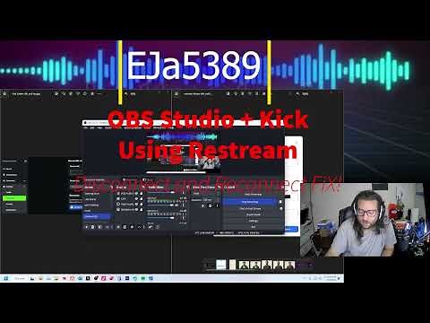 OBS Studio | Kick disconnecting and reconnecting issue FIX! 2023 | Through Restream.io