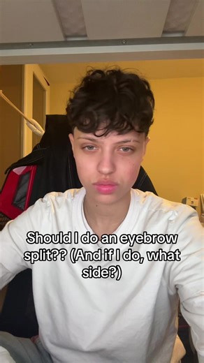Eyebrow split ou pas ?? #fyp #wlw