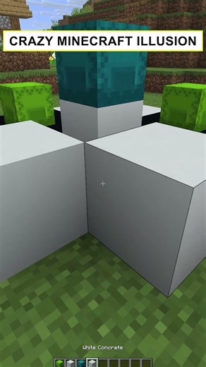 Crazy Minecraft Illusion! #minecraft #shorts