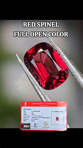 red spinel full open color #gemstone #jewellery #naturalgems #klikpermata #redspinel