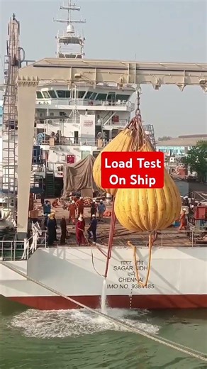 This Is How We Do Load Test of Crane/Davit on Ship