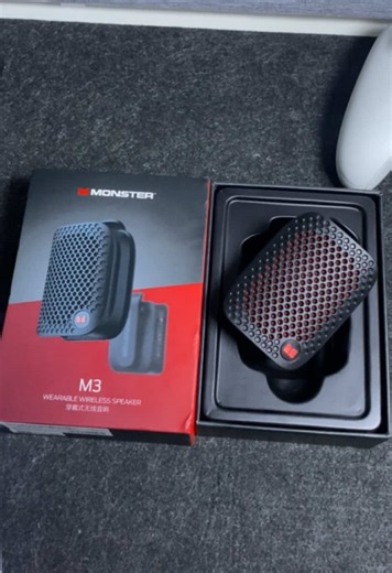 You guys need to see this Monster M3 Wearable Speaker because it is a total game changer. It is incredibly lightweight at only 80g and features a clever magnetic clip design that lets you attach it to your clothes or bag for a total hands-free experience. Plus it is IPX5 waterproof. #minispeaker #bluetoothspeaker #monsterspeaker #speaker #speakerbluetooth