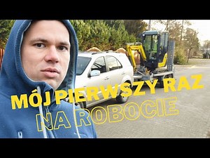 Moje pierwsze kopanie koparką. Robota na ogródkach działkowych. Za sterami minikoparki Yanmar SV18