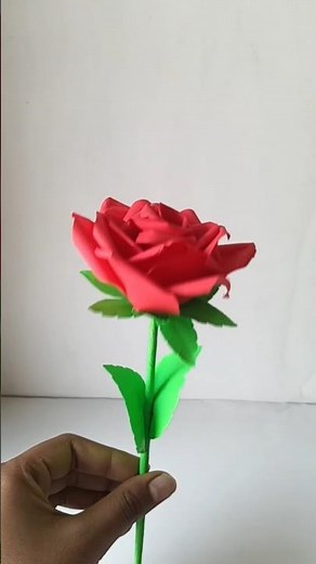 Paper ROSE tutorial🌹| How to make a rose using regular paper | DIY paper rose
