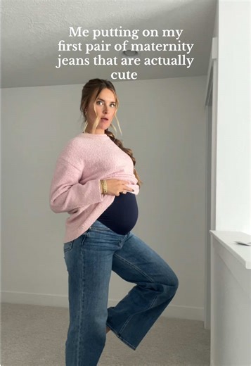 Trying on Cute Maternity Jeans for the First Time | PinkBlush Maternity Haul