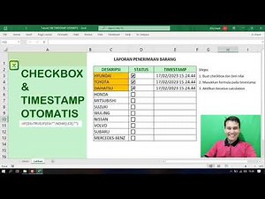 CARA MEMBUAT CHECKBOX DAN TIMESTAMP OTOMATIS