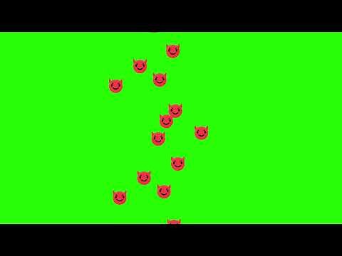 Devil Emoji Emotions Effect Green Screen Motion Graphics 4k 30fps Copyright Free