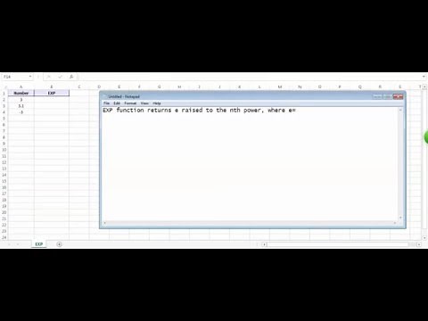 Excel EXP Function - How to use EXP Function