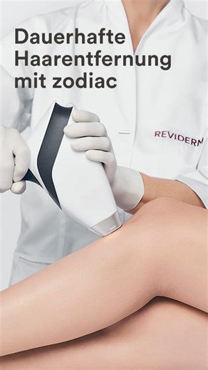 Nur 5 bis 30 Minuten Behandlungszeit - dauerhafte Haarentfernung in Rekordzeit mit dem zodiac Hochleistungs-Diodenlaser. Jetzt Info-Material anfordern! | REVIDERM