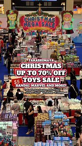 3.9K views · 39 reactions | TAKASHIMAYA UP TO 70% OFF CHRISTMAS TOYS...
