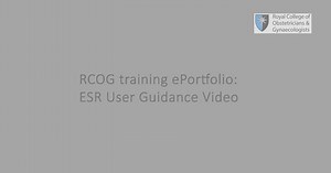 ESR User Guidance Video