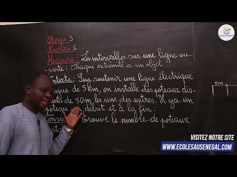 Course - CM1: Measurements / Intervals on an open line: each end has an object / Guissé