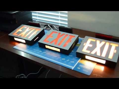Dual-Lite Excalibur exit signs, legacy technology illumination options