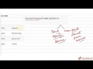 Non-point source of water pollution is