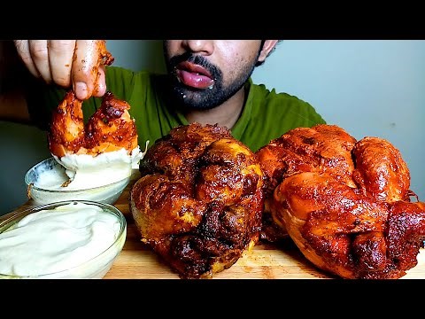 SPICY 2FULL GRILLED CHICKEN EATING SHOW|#HungryPiran
