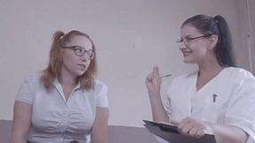 pussy and ass exam with Dr Nova & Dr Alice - FoxPorns.Net