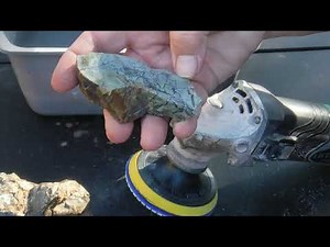 How I Use A Angle Grinder To Polish And Stabilize Rock