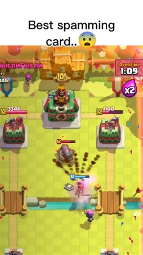 best spamming card #clashroyale #gaming #clashofclans