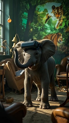 🐘 “Baby Elephant VS Virtual Reality! 🐘🎮😱” This baby elephant puts on a VR headset — and totally loses it! You won’t believe what it sees… #elephant VR, #funny baby elephant, #animal tech fail, #funnyvirtual reality animal, #elephant cartoon, #VR comedy | Bong Vanthoeun