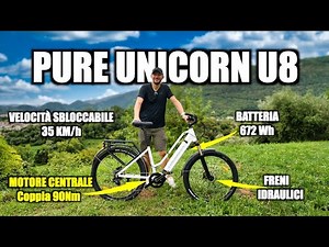 Beautiful bike with a powerful and unlockable central motor! PURE UNICORN U8