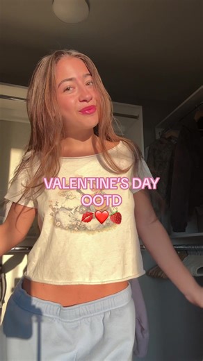 get dressed with me🤗🤗 valentine’s day themeeeee💋❤️🍓 #valentinesdayoutfit