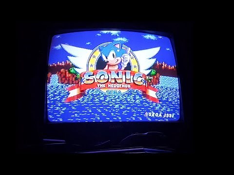 Sonic the Hedgehog(1991) - longplay - no deaths - no commentary - CRT TV