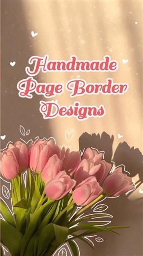 4 Simple Drawing Border Design for Project Front Page ✨Beautiful Drawing Ideas for Title Page Design