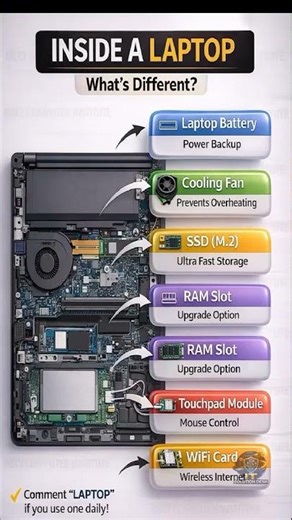 Inside a Laptop | What’s Inside Your Laptop? #shorts #laptop #viralvideo #foryou