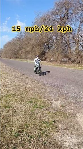 Electric bike speed test 2