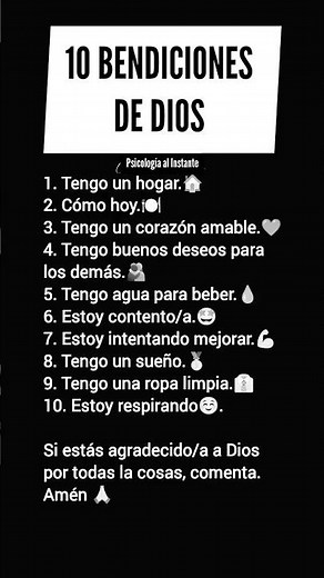 10 bendiciones de dios #psicología