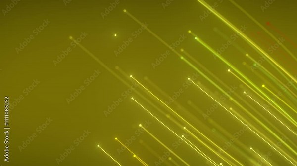 Digital energy flow visual with multicolored light streams representing AI-driven communication and fiber-optic system