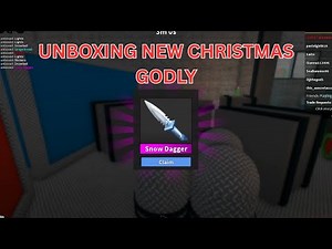 I unboxed the new Christmas Godly - MM2 Godly unboxing