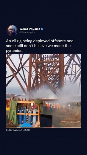 Physics Videos | This is an oil rig jacket 🏗️🛢️ The jacket structure is a design commonly applied by the oil and gas industry for supporting rigs offshore,... | Instagram