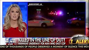 15K views · 418 reactions | ALERT: Manhunt underway for the gunman who shot and killed a Louisiana police officer. | Fox & Friends First | Facebook