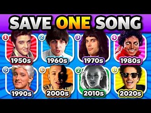 SAVE ONE SONG: 8 Songs Per Decade 🎶 TOP Songs of the Decades ✨ | Music Quiz 2026