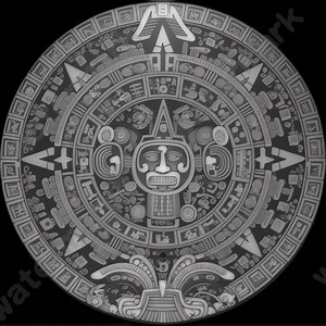 Aztec Coin Depth Map: 3D Laser Engraving File (PNG Digital Download - Etsy Canada