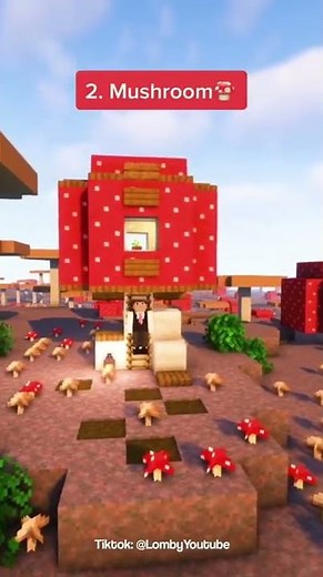 Minecraft: 3 Simple Starter Houses | #shorts