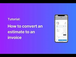How to convert an estimate to an invoice (Updated 2021) - Bookipi Invoice App Tutorial
