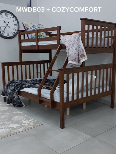 Upgrade Your Bedroom with Cozy Comfort Mattresses and Tri Wooden Bunk Bed