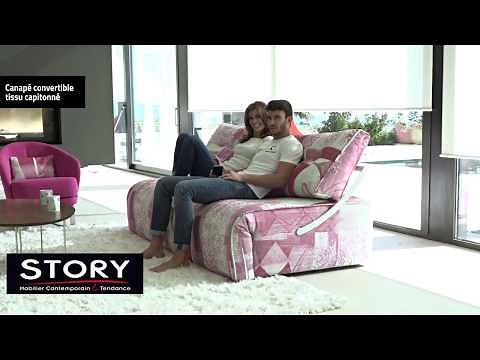 Canapé convertible relaxation électrique