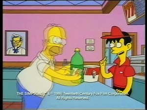 Simpsons Feast with free KFC 7Up 1998 Australia Commercial