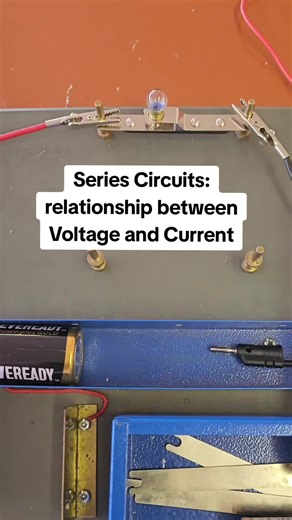 What is the relationship between Current and potential difference? Directly proprtional#CapCut #scienceexperiment #current #potentialdifference #seriescircuit #learnontiktok #missbeeshive #naturalscience #grade8 #ns