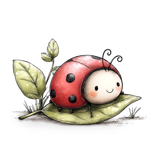 Ladybug Clip Art 10 High Res Jpgs Scrapbooking, Junk Journals, Card Making, Crafting, Digital Download, Fantasy, Whimsical - Etsy