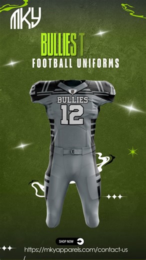 MKY APPARELS | Gear up and dominate the field with BULLIES TACKLE Football Uniforms from MKY Apparels! 🏈🔥 Designed for champions, these uniforms combine... | Instagram