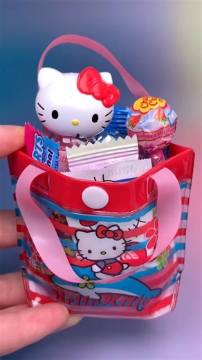 Sanrio Miniature Snack Bag Packing Candy Jelly Chocolate Gummy ASMR Food Mukbang
