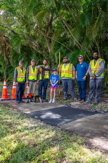 2.1K views · 38 reactions | When Coral Springs resident and elementary school student Olivia contacted our city leaders regarding an area of sidewalk near her school that needed repair, our public works crew sprang into action to get the job done.  Good news for walkers like Olivia, sidewalk replacements are underway across the city! >>> View more projects at www.coralsprings.gov/workaroundtown | Coral Springs, Florida Government | Facebook