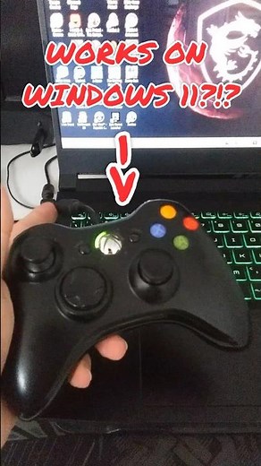 Will an Xbox 360 controller work on a Windows 11 PC?? #gaming #pc #pcgaming
